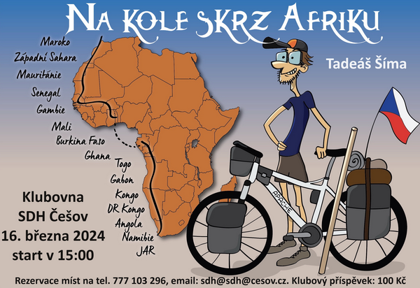 Pozvánka Na kole přes Afriku
